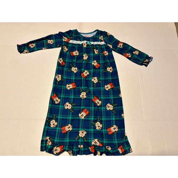Disney Minnie Mouse Christmas Nightgown Dress Family Sleep Pajamas Size 6 - Picture 1 of 4